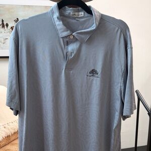 Peter Millar Light Gray Polo Shirt